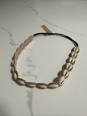 Deepa Gurnani Cowrie Shell Beaded Headband